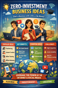 Zero-Investment Business Ideas for Young Entrepreneurs